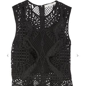 Jonathan Simkhai black lace shirt